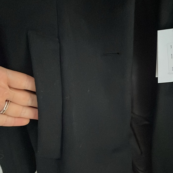 NWT $1798 SOPHIA CASHMERE LUXURY BLACK FOX FUR COAT MOB WIFE 2 (XS) - Picture 3 of 10